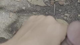 Masturbating in the street