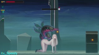 Sexy Blonde Fight her way through horny Aliens (Dark Star)