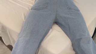 Farting hunk in jeans