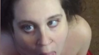 POV Thanksgiving Blowjob Cumshot On Tongue And Face 💦