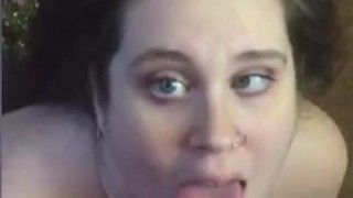 POV Thanksgiving Blowjob Cumshot On Tongue And Face 💦