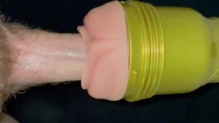 Hung White Twink Fucks Fleshlight