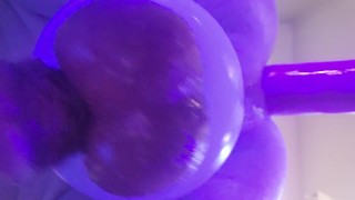 Crying out and moaning while tiny ass gets railed right over your face. :3