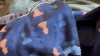 Army soldier in uniform jerks off and shoots thick cum on his sarge's boxer shorts!
