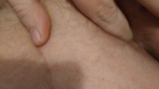 Young man fingering his tight virgin asshole