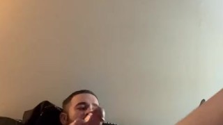 Stroking my big cock