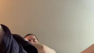 Stroking my big cock