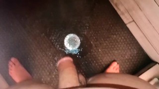 Shower handjob with 21yo BWC