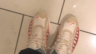 Sore feet at work, big swollen bunions and corns