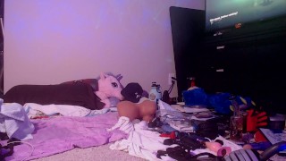 Just a little therapy after a live...🍆🍆💦🩲😘