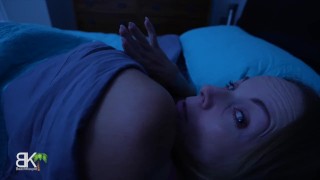 StepSon Hops Into StepMoms Bed After Nightmare - 1of3