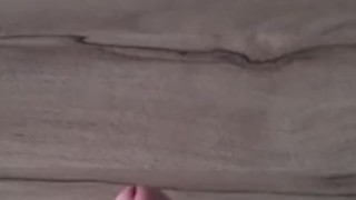 Cumming on the table and up the wall!