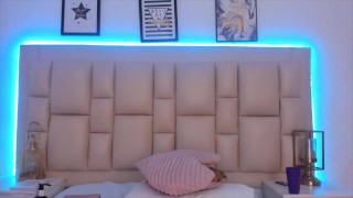 Nymphomaniac anime girl busts her butt with a dildo on video call with her sugar daddy
