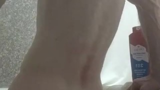 Gaping in the shower