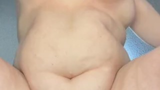BBW GOTH GIRL BIG SOFT TITS AND BELLY STANDING FUCK CUM DRIPPING FAT PUSSY
