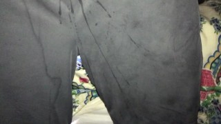 Showing Nike shorts stains up close