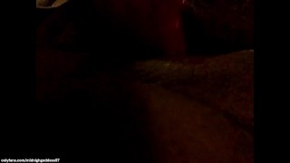 Big Clit Ebony Enjoys Masturbating While Husband is