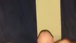 Wanking in my big Nike logo sweatpants after gym