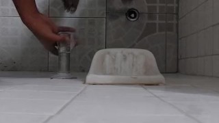 Public shower jerk off