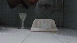 Public shower jerk off
