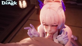 Kokomi Blowjob Oral Fellatio - Genshin Impact 3D ❤ Dick Sucking Deepthroat Animation Aether Sex