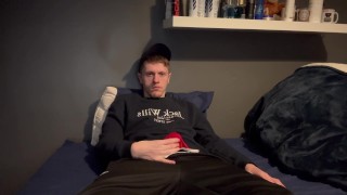 Chavy teen masturbates big cock