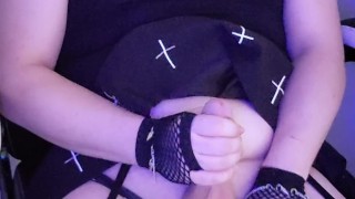 Femboy Jerks Off In Gaming Chair