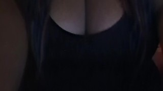 POV: FLUFFY EBONY WITH BIG JUICY TITS RIDING BIG HARD COCK!