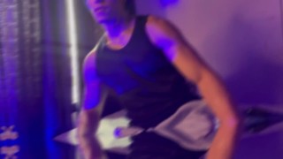 My roomie wants to talk about my muscles and I end up flexing for him