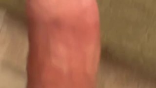 Gay Twink Wanker Plays With Cock on Bathroom Scale