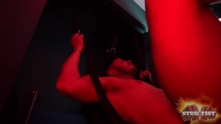 Hogan Wade Slingshots Ace Stallion's Hole Open Wide with his Huge FFists for STUDFIST