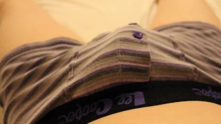 Filling my boxers with cum | BIG CUMSHOT