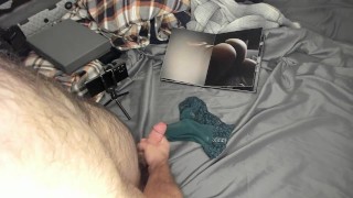 I cum on my wife's panties while looking at photos of her