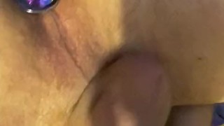 Anal plug masturbation