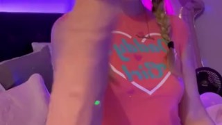 HUGE dildo toy for teen blonde onlyfans fansly creator Slimmaddiepattie