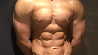 Showing off after Workout