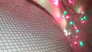 Sloppy blowjob and anal creampie to get on the nice list