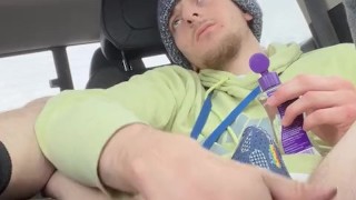 Fingering myself in work parking lot