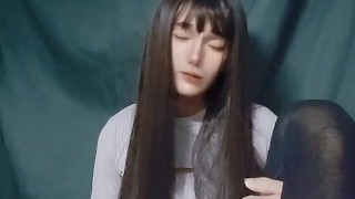男の娘オナニー Japanese crossdresser teasing