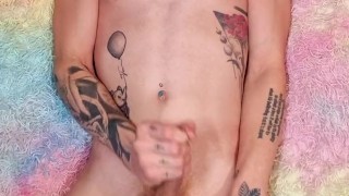 Noah Carter wanking to porn