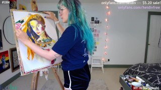 hot aussie milf paints GoAskAlex