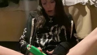 Cute Girl Using Vibrator to Cum
