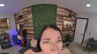FuckPassVR - Horny nanny Alex Coal pleases your lucky cock with her wet pussy in Virtual Reality