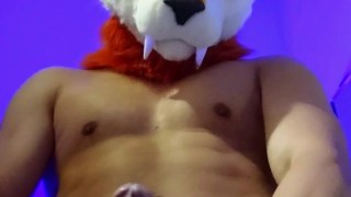 jock cat cums for you in fursuit 💦