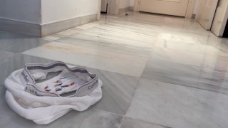 Group trapped in unaware farting giants underwear