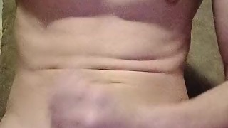 Friend jerks off until he cums