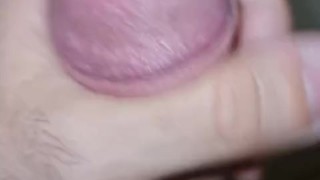 Close up cum shot