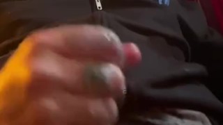 Pissing and jerking in bed fully clothed