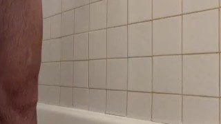 8 inch and 12 inch dildo in the shower