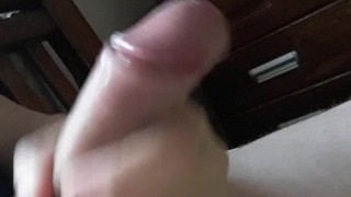 Jerking off white dick